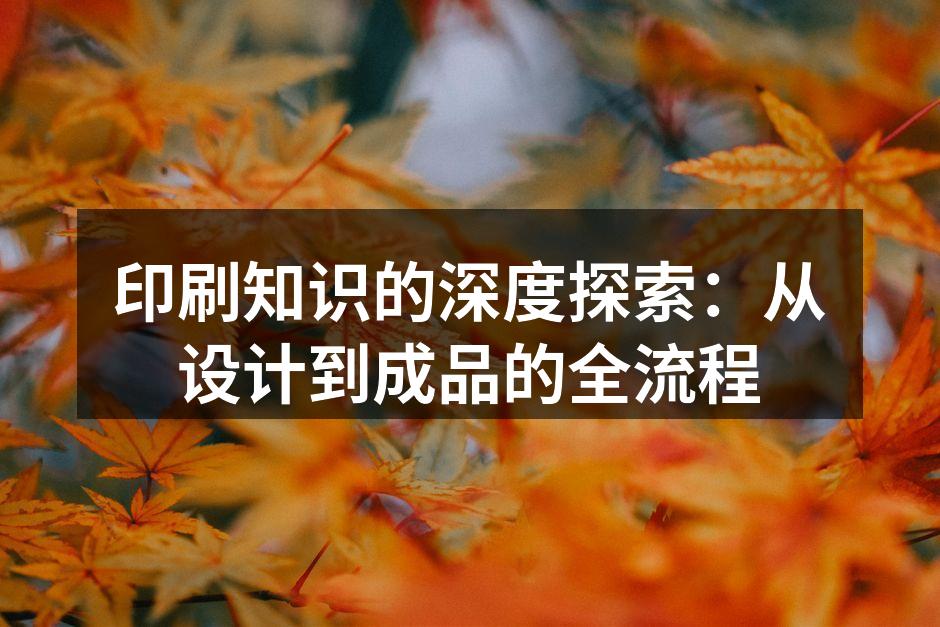 印刷工艺的多样性展现